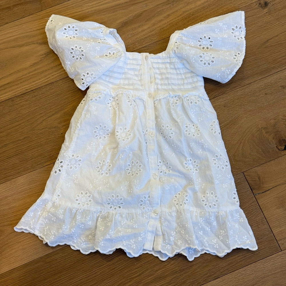White Eyelet Little Girl’s Zara Dress